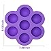 MBSSHI Silicone Baby Food Storage Container Freezer Trays with Clip-on Lid ,Silicone Egg Bites Molds,Ice Cube Trays Food Freezer for Baby Food-BPA Free and FDA Approved.Dishwasher Safe (purple)