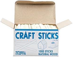 Natural Wood Craft Sticks (Pack of 1,000)