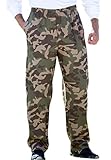 Kingsize Men's Big & Tall Fleece Open-Bottom Pants