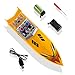 Top Race Remote Control Water Speed Boat, RC Boat for Kids, Perfect Toy for Pools and Lakes 8 Mph (Yellow)