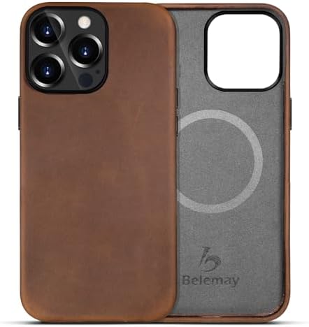 Amazon.com: Apple iPhone 12 and iPhone 12 Pro Leather Case with