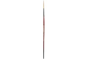 Creative Mark Ebony Splendor Short-Handled Synthetic Sable Paint Brush, Rigger # 1, Teijin Multi-Filament Hair, Handcrafted Synthetic Paint Brushes for Acrylic Painting, Watercolor Painting and More
