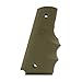 Hogue OverMolded Rubber Grip for 1911 Government Model with Finger Grooves, FDE - Flat Dark Earth - 45003