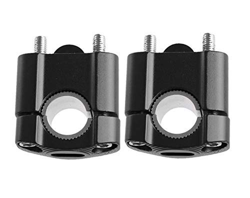 MASO Motorcycle Handlebar Risers Universal Motorbike Handlebars Risers Fit For 7/8" 22mm / 11/8" 28mm Aluminium Alloy Durable Bars Clamp - Black