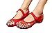 AvaCostume Women's Buddhism Totem Embroidery Casual Mary Jane Shoes