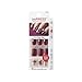 Kiss Products Impress Nails with Sporty Accents, Charity, Burgundy
