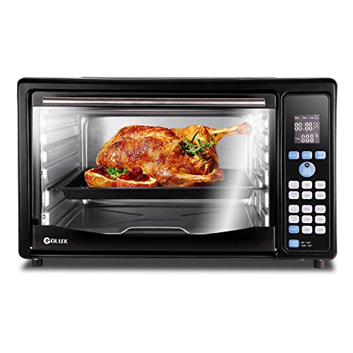 GOLUX MultiUse Large Convection Countertop Toaster Ovens 27QT with Dehydrator Machine for Grill