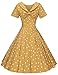 GownTown 1950s Vintage Womens Dress Bowknot Audrey Hepburn Style Party Dresses