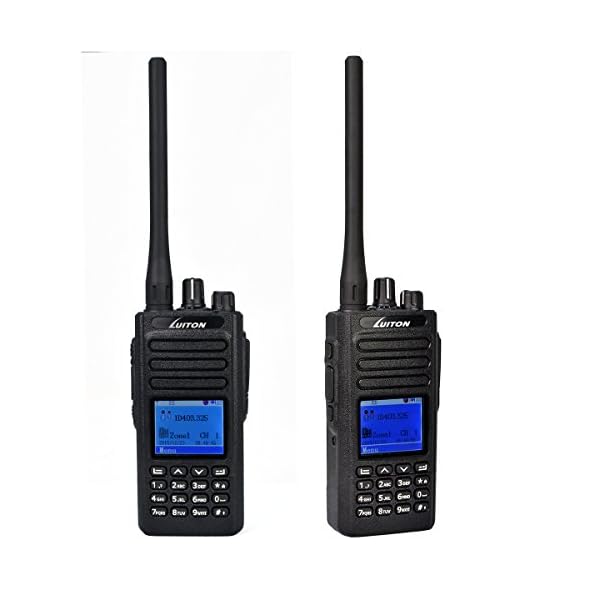 LUITON-MD-380-DMR-UHF-Radio-Handheld-5-watts-400-470Mhz-UHF-Digital-Radio-with-Free-Programming-Cable-Compatible-with-MOTOTRBO-Digital-Two-Way-Radio-Black