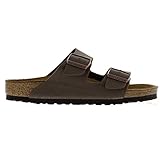 Birkenstock Women's Arizona Sandal Mocha Birkibuc Size 37 M EU