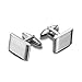 Iron & Oak Men’s High-Polished 316L Stainless Steel Cufflinks with Gift Box – Premium Quality (Steel)