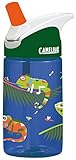 CamelBak Eddy 0.4-Liter Kids Water Bottle -  - CamelBak Kids Big Bite Valve - Spill Proof-  - Water Bottle For Kids - BPA-Free Water Bottle - 12 Ounces, Iguanas, Bottle Only