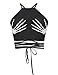 Ninimour Halter Cross Hollow Boho Bandage Camis Crop Top