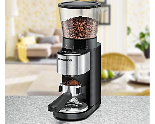 ROMMELSBACHER Kaffeemühle EKM 500 - Kegelmahlwerk, Präzisions-Waage, Halterung für Siebträger, Mahlgrad in 39 Stufen, 5… – Bild 5
