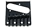 Dopro Black Vintage Tele Ashtray Electric Guitar Bridge with Barrel 6 Saddles for Telecaster