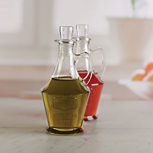 image for Circleware 66686 Yorkshire Olive Oil and Vinegar Glass Dispenser Bottl