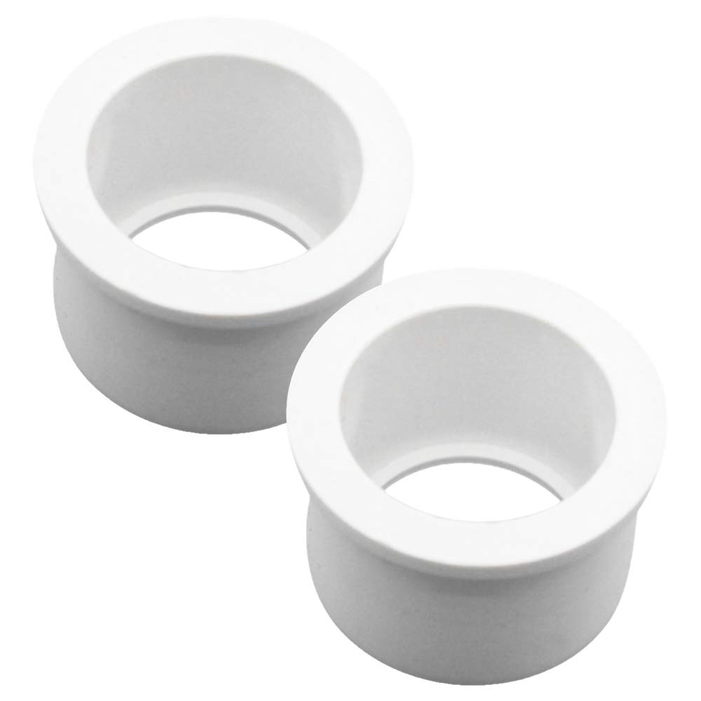 YOFASEN Reducer Bushing Pipe Fittings - 2pcs PVC Water Pipe Adapter Connector Plumbing Fittings, White, 25x20mm