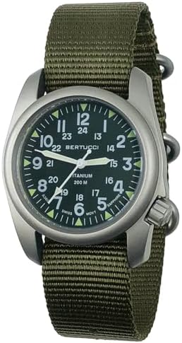 Amazon.com: Bertucci A-2T Watch | Black Nylon Band | Swiss Super