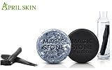 April Skin Magic Stone Natural Cleansing Soap + Charcoal Soap Korea Beauty (2PCS)