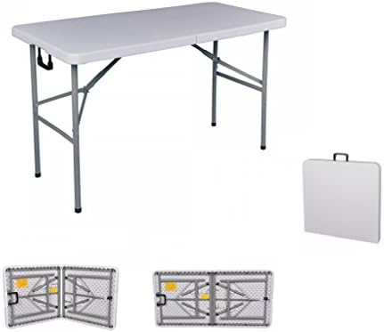 Portable 4' Plastic Folding Indoor Outdoor Picnic Party Dining Camp Tables - GE0001