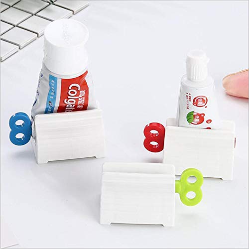 MBODM 3 Pack Rolling Tube Toothpaste Squeezer Multi Purpose Tube Squeezer Dispenser Bathroom Toothpaste Holder for Bathroom