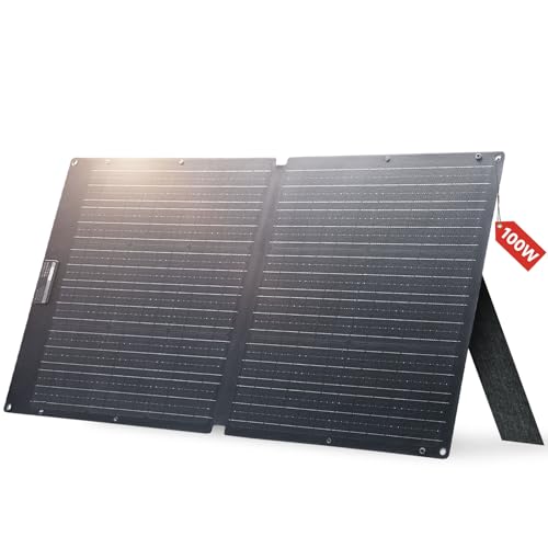 ALLPOWERS 100W SE100 Solar Panel,IP68 Foldable Solar Panel,Monocrystalline Silicon Solar Panel with 25% Efficiency,Suitable for Balcony,Caravans and Motorhomes