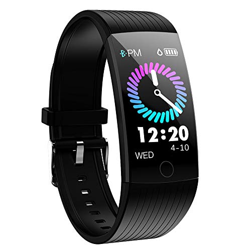 ANSGEC Fitness Tracker, Activity Tracker Watch with Heart Rate Monitor, Color Screen Smart Bracelet with Sleep Monitor,IP67 Waterproof Smart Bracelet for Android and iOS (B)