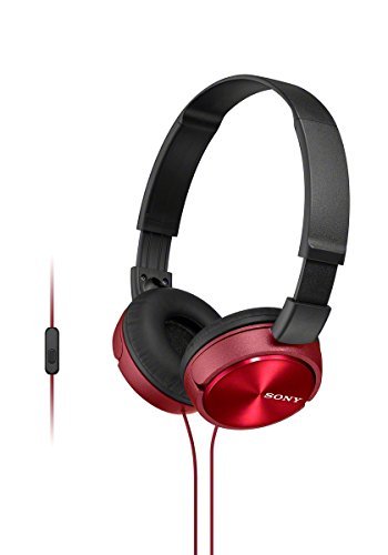 Sony Foldable Headphones MDR-ZX310 R - Metallic Red - //medicalbooks.filipinodoctors.org