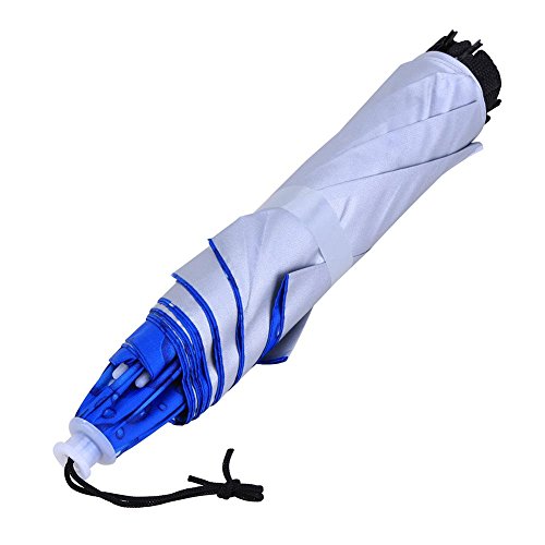 Jocestyle 2 Layer Hand Free Hat Waterproof Elastic Fishing Gardening Folding Umbrella Hat Headwear - Thumbnail 5