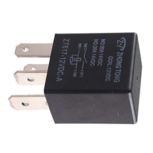 E Support Car Relay 12v 30a Spst 4pin Pack of 5