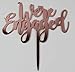 GrantParty We're Engaged Rose Gold Cake Topper- Engagement Wedding Party Decorations| Perfect Keepsake (Rose Gold)