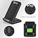 Wireless Charger,Itian Wireless Charging Stand A18S Only Suitable for Samsung S8 S8+ S7 S7 Edge S6 Edge+ Note5 S6 S6 Edge in Portrait Modes,Not Suitable for Other Qi Phones(Adapter Not Included)