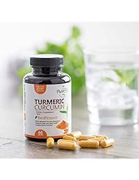 Cúrcuma curcumina de mayor potencia, 95% curcuminoides 1950 mg con pimienta negra bioperina para...