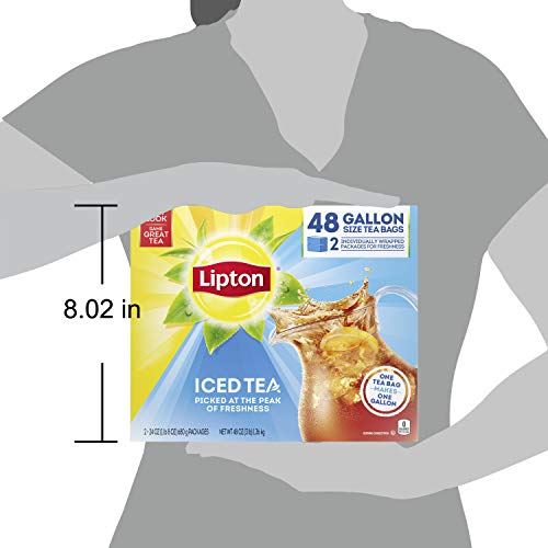 Lipton GallonSized Iced Tea Bags, Great for Party, 48 Tea Bags