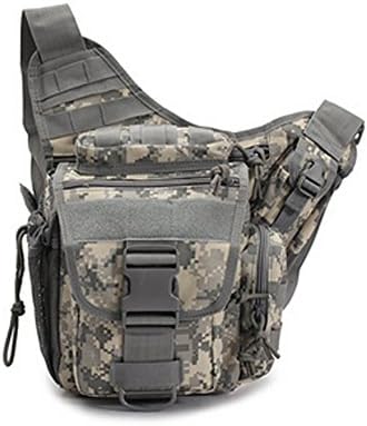 OUTDOORCHASER Multi-functional Army Tactical Military Molle Shoulder Bags Outdoor Sports Motorcycle Ride Bicycle Bag ACU