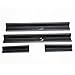Nicebee One set of 4 pcs Aluminum alloy Front & Rear Door Sill Protector Scuff Plate Entry Guards For 2007-2016 Jeep Wrangler JK 4 Door Black