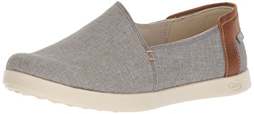 Chaco Women's Ionia Slip On Shoe, Gray, 8 M US