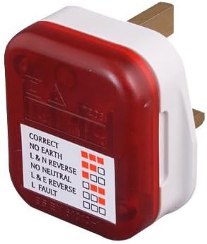 Invero® UK Mains Electrical Power Plug-In Socket Tester - Test Safety Check Fault Detector 13A - Image 4