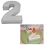 Large Number Two Birthday Wedding Anniversary Cake Tins / Pans / Mould by Falcon 14
