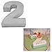 Large Number Two Birthday Wedding Anniversary Cake Tins / Pans / Mould by Falcon 14