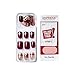 Kiss Products Impress Nails with Sporty Accents, Charity, Burgundy