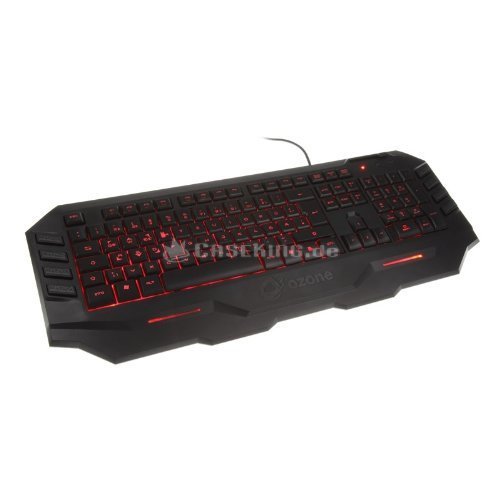 Ozone Gaming Blade Led Red/Blue Backlit Membrane Keyboard With 10 Macro Keys/128Kb Onboard Memory (8436532171963)