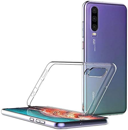 SS TechCase For Huawei P30 Lite Crystal Clear Soft Gel TPU Bumper Case [Drop Protection/Shock Absorption Technology] / Anti-Scratch Clear Back Case