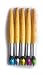 6 x Cute Novelty Ballpoint Bamboo Brush Style Shape Pens - Kids Party Pen - Unique Retractable Blue Ink for Writing in Notebooks and Journals - Gifts for Women Children or Men, Art Teachers too!