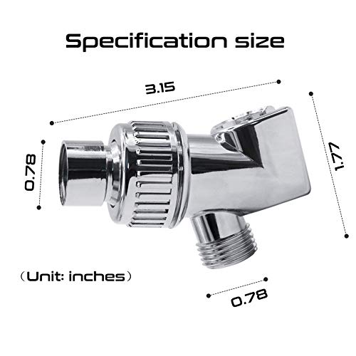 Sugelary Shower Head Holder Adjustable Universal for Handheld Shower Head Shower Arm Mount Polished Chrome (1)