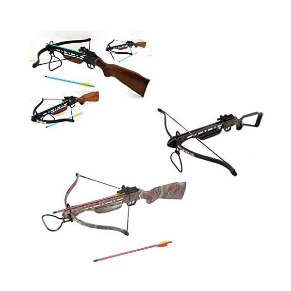 Isaazon 150lbs Hunting Crossbow Powerful Bow Cross Bow 2 Arrows Crossbow Supplies