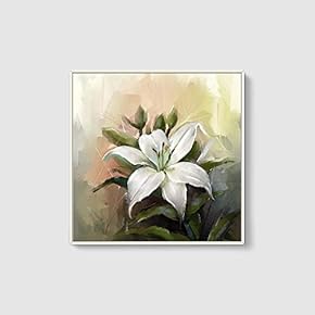 Framed Canvas Wall Art for Living Room, Bedroom Flowers Canvas Prints for Home Decoration Ready to Hang - 24x36 inches - 16x16 inches