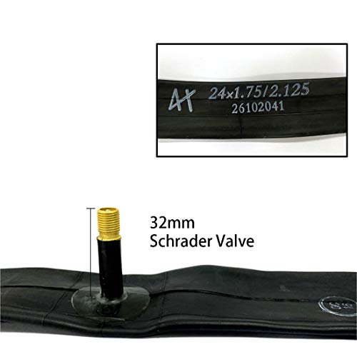 DMLNN 24 Inch Inner Bike Tubes Plus Tire Repair Kit, Replacement for
