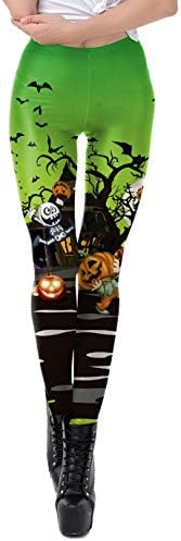 Women's Leggings for Halloween Teens Multicolored Chilling Leggings for Prank