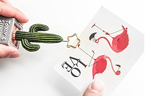 Eilova 2Pcs Cute Creative Cactus Business Name Card Stand Holder Photo Memo Note Clip Place Table Decoration for Wedding Party Favor - Thumbnail 6